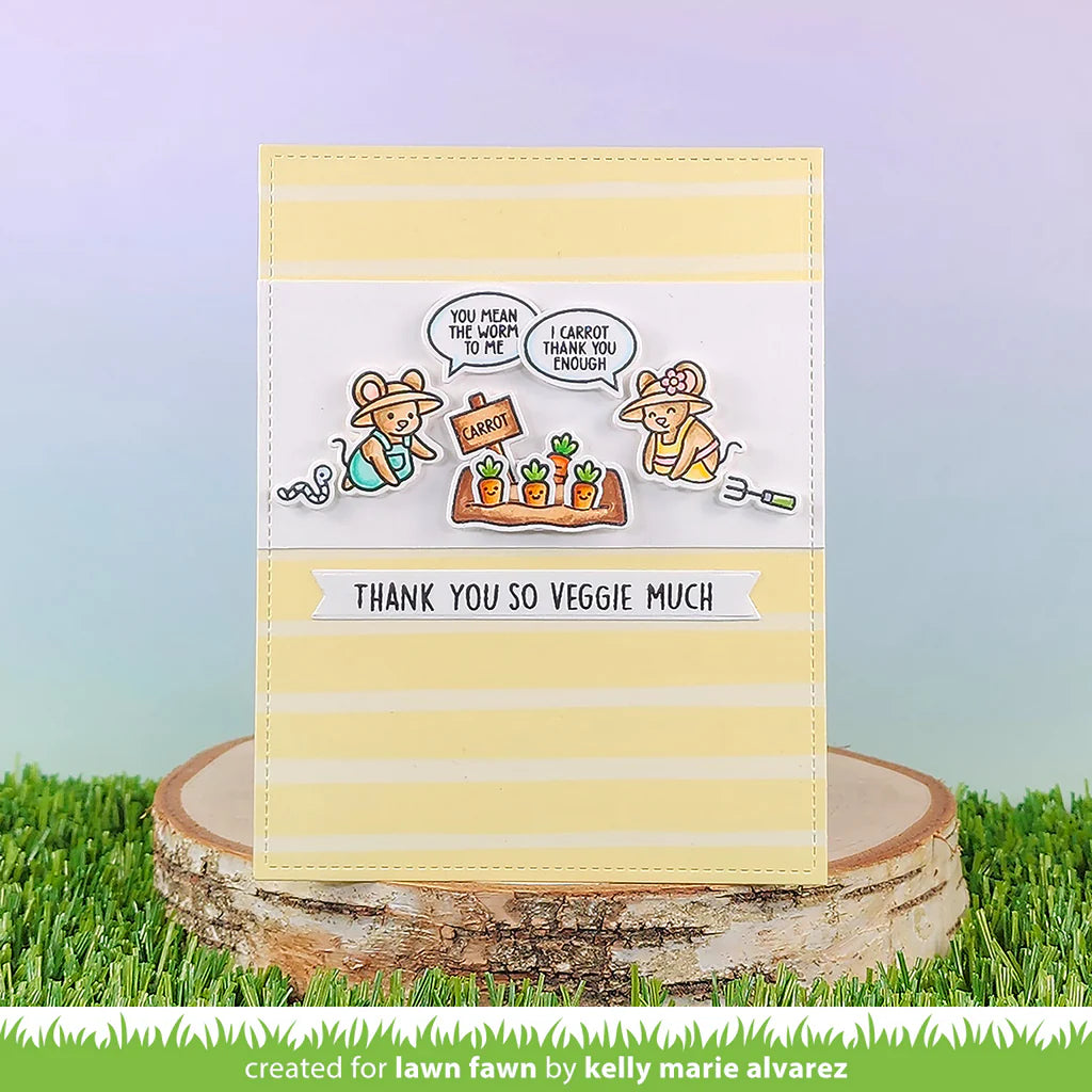 Veggie happy Stamps by Lawn Fawn
